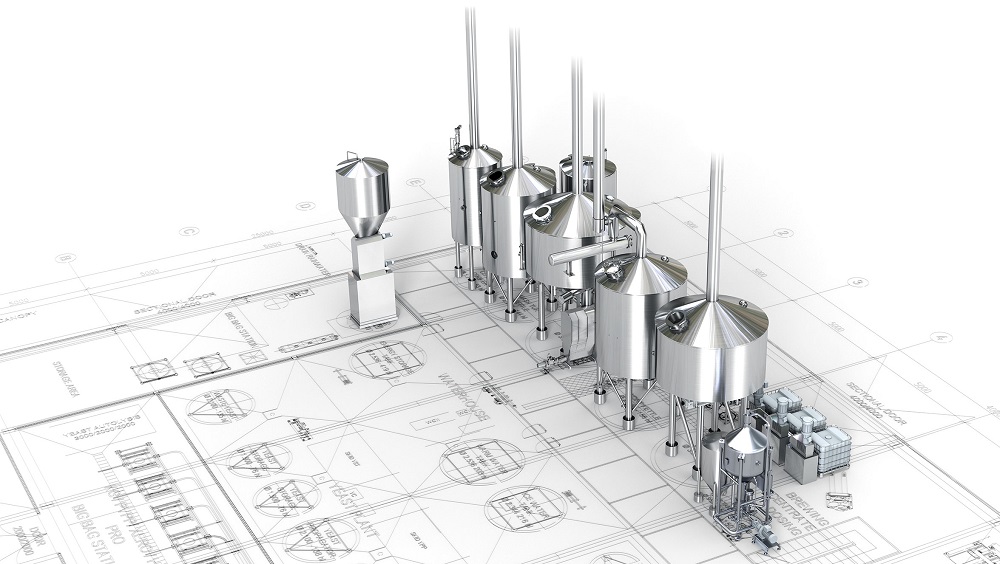 糖化間<a href=http://www.toteng.com.cn/ target=_blank class=infotextkey>啤酒設備</a>布局